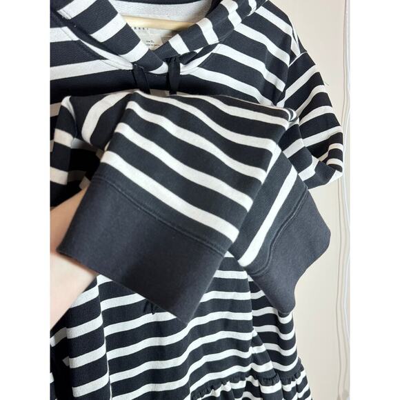 Brooke Street Kate Spade Hoodie Black Cream Striped Peplum Plus Size XL Preppy - Picture 5 of 10